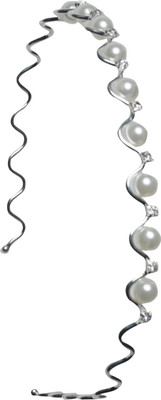 

Sagunya Pear Hair Band(White, Silver)