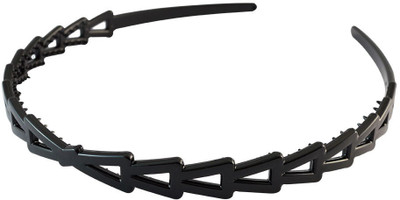 

Sarah Triangle Black Plastic Hair Band for Women Hair Band(Black)