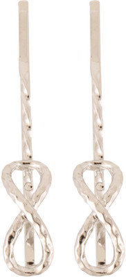 

Jazz Jewellery Toned Stone Hair Pin(Silver)