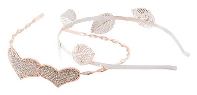 

My DT Lifestyle LEAF & SPIRAL STYLE STONE STUDD METAL COMBO Hair Band(Multicolor)