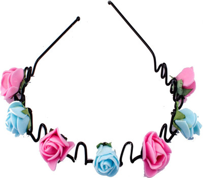 

Majik Women Girls band Designed With Soft Flowers Hair Clip(Multicolor)