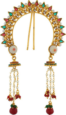

Vama Fashions Gold Plated Traditional Hair Pin(Multicolor)