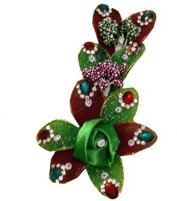

GRACE FASHION VILLA Party Flower Bun Clip(Red)