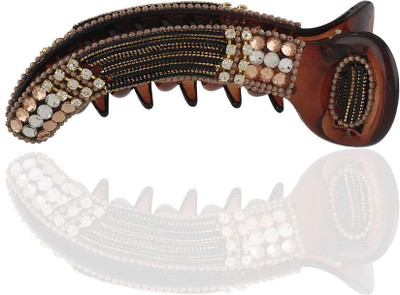Anuradha Art Stylish Addition Hair Pin(Brown)