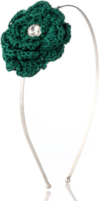 

Trinketbag My Knitted Rose Hair Band(Green, Silver)