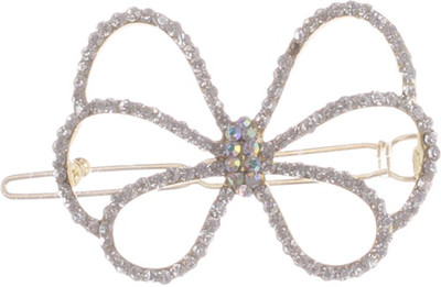 

Adorelabel Party Wear Cute Designer Crystal Bow Hair Clip(Copper)