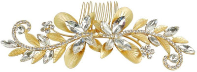 

Muchmore Gorgeous Funky Design Work 18k Gold Plated Hair Clip For Kids & Girls Accessories Hair Clip(White)