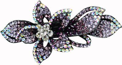 

Glitters Online Purple Colour American Diamond Hair Clip(Purple)