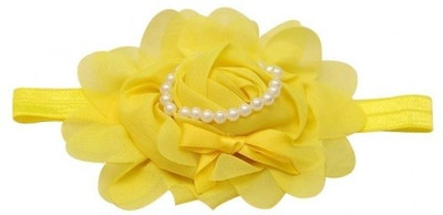 

NeedyBee Softlace with Pearl Embellishment Head Band(Yellow)