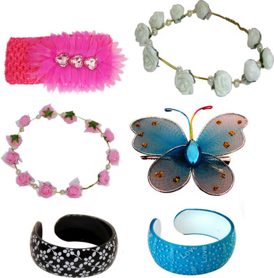 

Anokhi Ada Floral Style Tiara Hair Accessory Set(Multicolor)