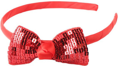 

Pikaboo Sequin Bow Hair Band(Red)