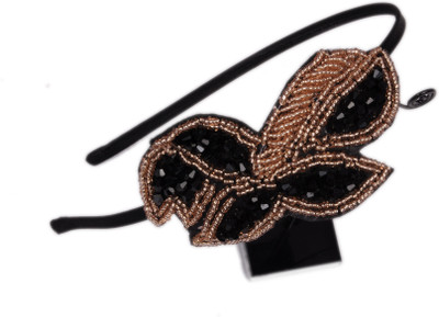 Trinklets Designer Black Hair Band(Black)