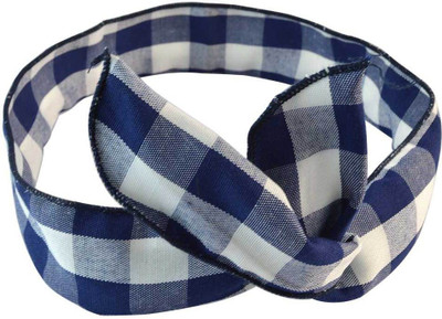 

Sarah Checks Head Band(Blue)