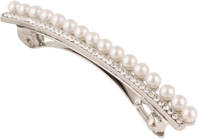 

Jazz Jewellery Toned Stone Hair Clip(Silver)