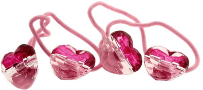 Trendy Baubles Elastic Band Collection Rubber Band(Pink)