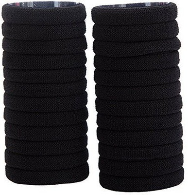 

Fashion & Lifestyle Fashion & Lifestyle Hair Ties Ponytail Holders - Large Boutique Girls Stretchy Elastic Hair Ropes Bands Styling Accessories for Women and Ladies Pack of 24, Black Hair Band(Black)