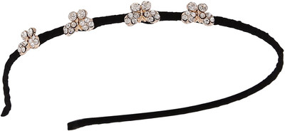 

Pink Rose Princess Charm Hair Band(Black, White)