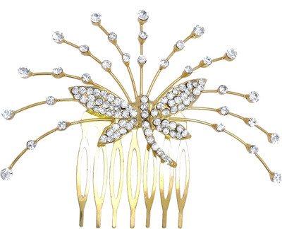 Super Drool Embellished Dragonfly Hair Pin(Gold)