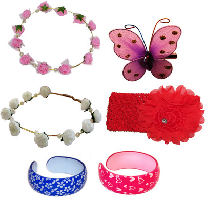 

Yashasvi Floral Tiara Hair Accessory Set(Multicolor)