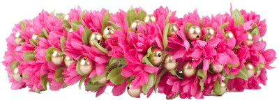 

Kabello Gajra Veni Styling Hair Band(Pink)