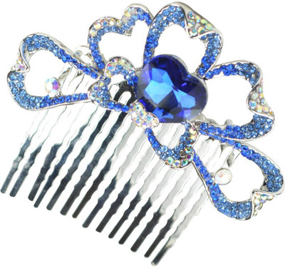 

Glitters Online Pink Colour American Diamond Hair Pin(Blue)