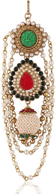 

I Jewels Pearl Hanging Hair Pin(Red, Green)
