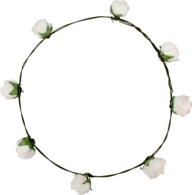 

Carolz Jewelry Floral tiara Head Band(White)