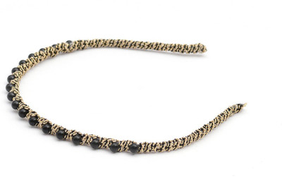 

Fashnopolism Black Spark Night Hair Band(Gold)