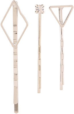 

Jazz Jewellery Toned Stone Hair Pin(Silver)