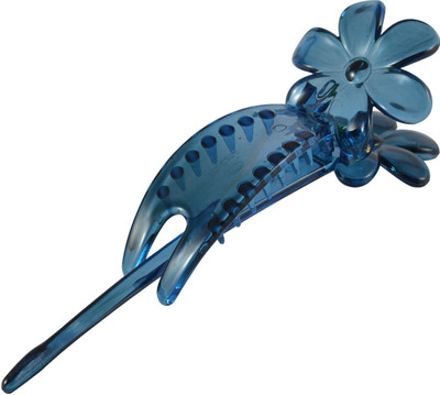 

Sarah Floral Slide-In Banana Clip(Blue)