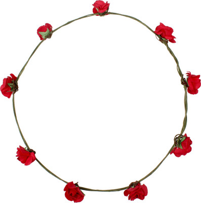 

Carolz Jewelry Floral tiara Head Band(Red)