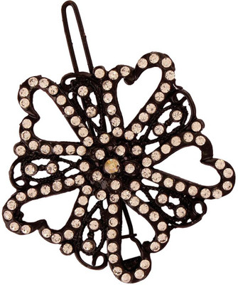 

AccessHer Floral Designer Clip Hair Pin(White)