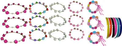 

Twinkle Floral Style Tiara Hair Accessory Set(Multicolor)