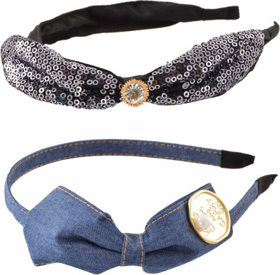 

My DT Lifestyle Fabric Hair Band(Black, Blue)