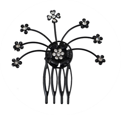 

Taj Pearl Designer Hair Claw(Black)