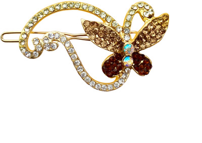 

B- Butterfly Butterfly Kairi Wire Clasp Hair Pin(Brown)