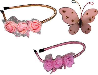 

Anokhi Ada Floral Style Hair band Hair Accessory Set(Multicolor)
