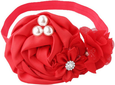 

Pikaboo Exquisite Floral Rose Head Band(Red)
