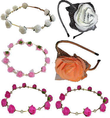 

Sanskruti Floral Style Tiara Hair Accessory Set(Multicolor)