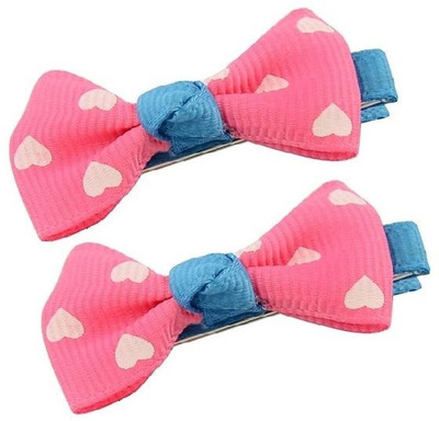 

Angel Closet Heart Print Hair Clip(Pink)