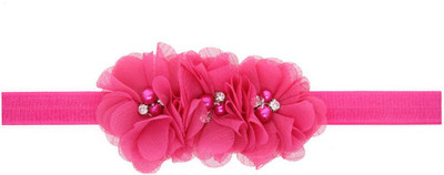 

Mamaboo Decent Pink Triple Flower Head Band(Pink)