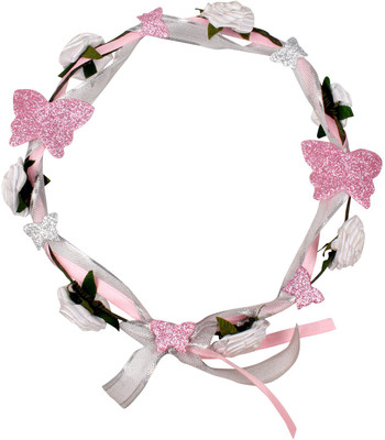 

Carolz Jewelry Floral tiara Head Band(Pink)