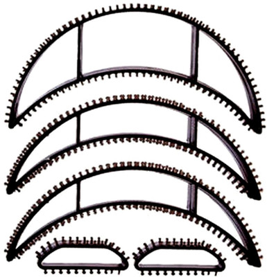 

Golddust 5 in 1 Bumpit Volumizing inserts Hair Accessory Set(Black)