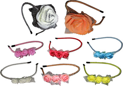 

Sanskruti Party Wear Floral Hair Band Hair Accessory Set(Multicolor)