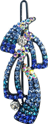 

Glitters Online Blue Colour American Diamond Hair Clip(Blue)