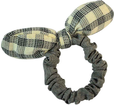 

Sarah Plain Grey Fabric Hair Rubber Band for Women Rubber Band(Grey)
