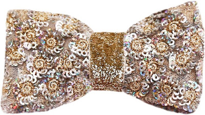 

Dchica Add a dash of bling to her princess dress silver bow Hair Clip(Silver)