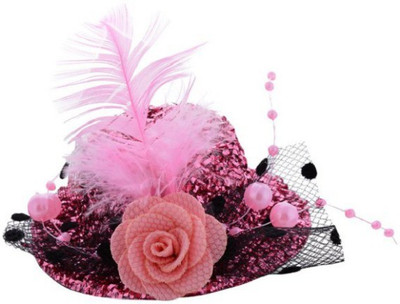 

Angel Closet Hat with Pearls Hair Clip(Pink)