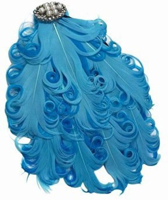 

Pinkblueindia Baby Soft Feather with Pearl Head Band(Blue)