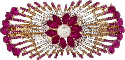 

Mansiyaorange party wear fancy accessories Hair Clip(Pink)